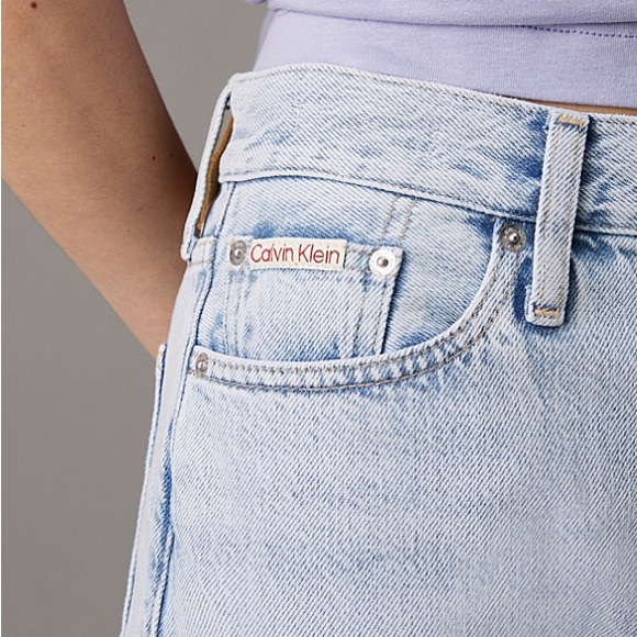 Calvin Klein CK light Blue Signature 90s Straight Leg Jeans size 30 women - Picture 10 of 15